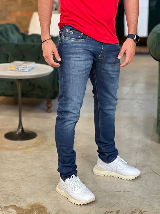 Calça Jeans Lacoste Regular Fit - Mod Store