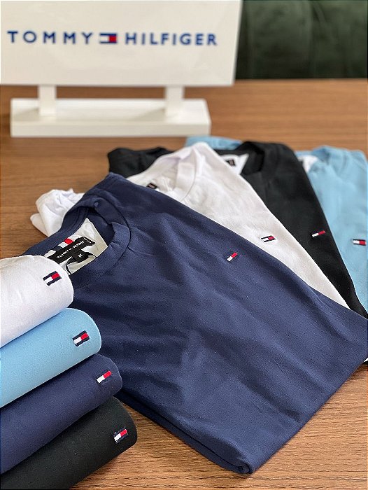 Kit Promocional 4 Camisetas Tommy Hilfiger Basic - Mod Store