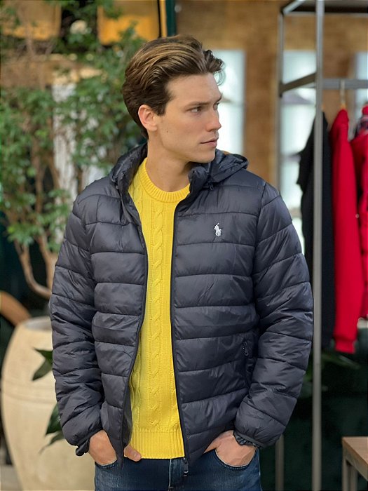 Jaqueta Puffer Ralph Lauren Azul Marinho - Mod Store