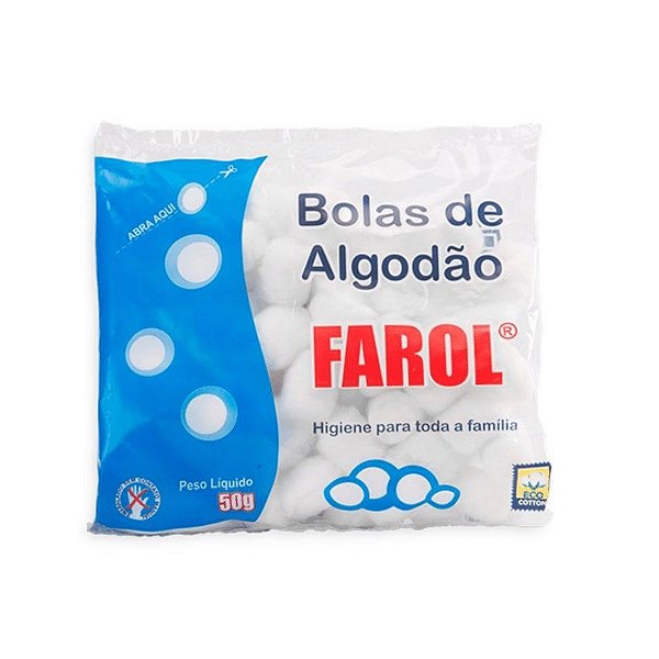 Algodão Hidrofilo Farol Bolinha 50g