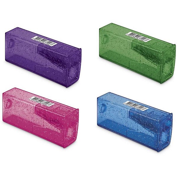 Apontador Faber Castell Com Depósito Glitz Cores Sortidas