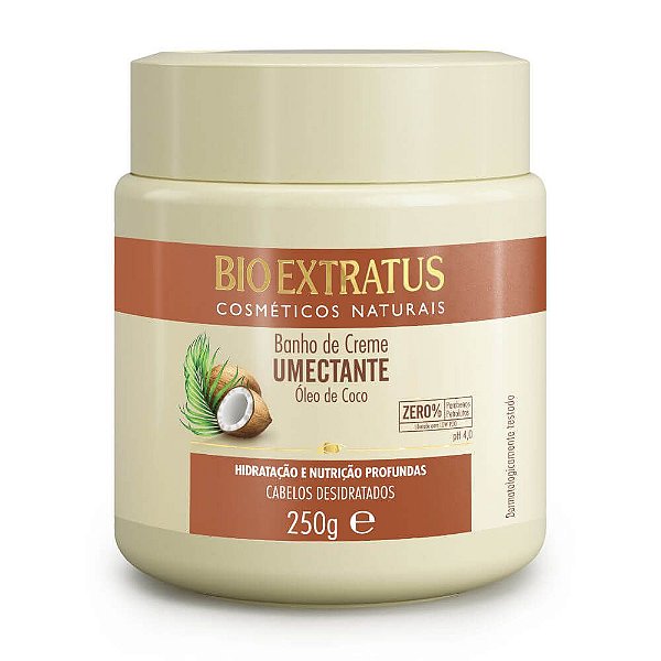 Banho de Creme Umectante Oleo de Coco BioExtratus 250g