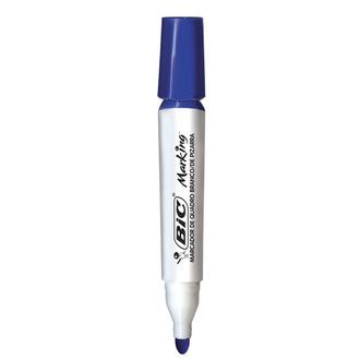 BIC MARCADOR QUADRO BRANCO COM PONTA DE FELTRO ESCRITA AZUL