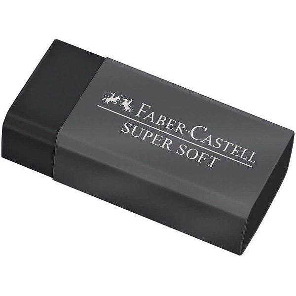 Borracha SuperSoft Faber Castell Dust Free - Preta