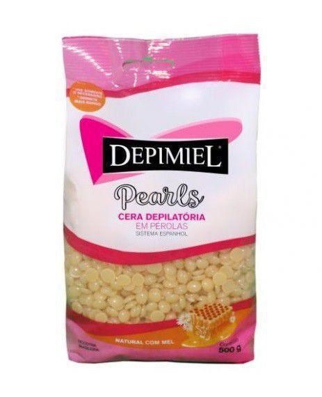 Cera Depilatória Depimiel Sistema Espanhol Pearls 500g Natural