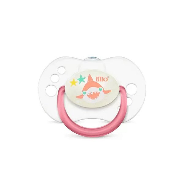 Chupeta Lillo Smart Glow +0 Meses Rosa