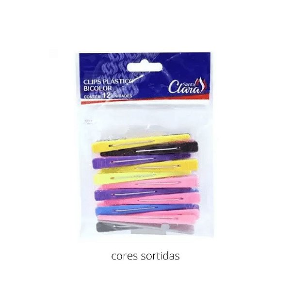 Clips Plasticos Bicolor Santa Clara