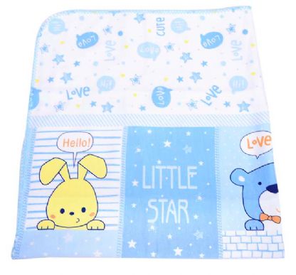 Cobertor Baby Nice 70x90cm Azul Bebê