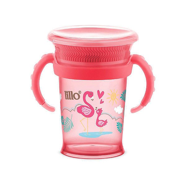 Copo de Aprendizado Lillo 360° 8+ Meses Rosa