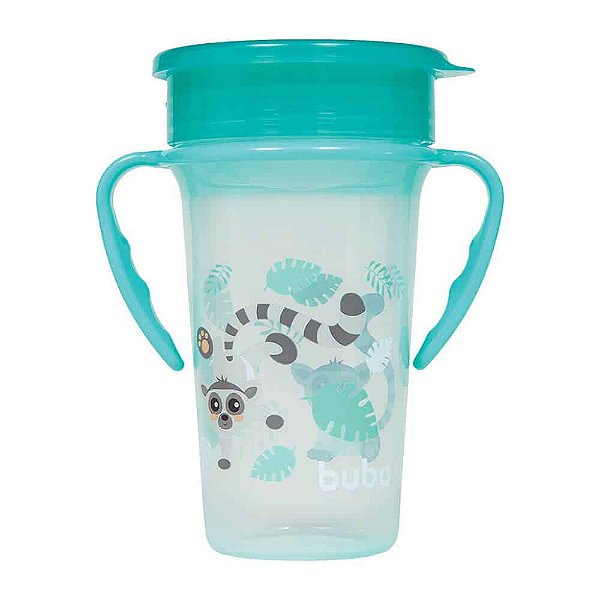 Copo de Treinamento Buba 360° com Alça 300ml Lêmure +6m