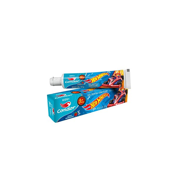 Creme Dental Condor Bambinos Hot Wheels 50g
