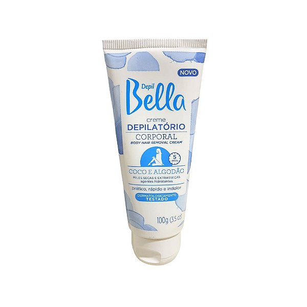 Creme Depilatório Corporal Depil Bella Coco e Algodão 100g