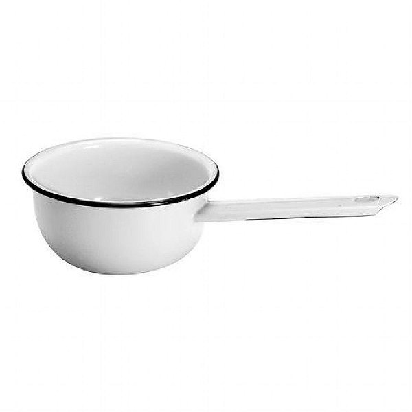 Papeiro Agata MetalLouça Cabo Liso N16 Branco