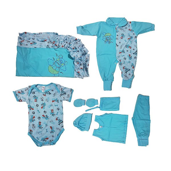 KIT MATERNIDADE CHUMBINHO  C/8 PEÇAS MASCULINO
