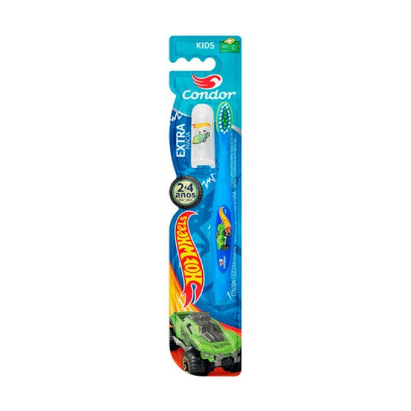 Escova Dental Hot Wheels Condor Gratis Capa Protetora