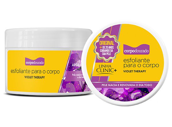 Esfoliante para o Corpo Violet Therapy Corpo Dourado 300g