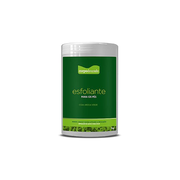 Esfoliante para os Pés Corpo Dourado com Argila Verde 1kg
