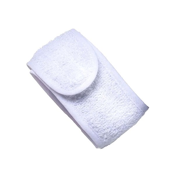 Faixa para Cabelo Atoalhada com Velcro Branca Santa Clara