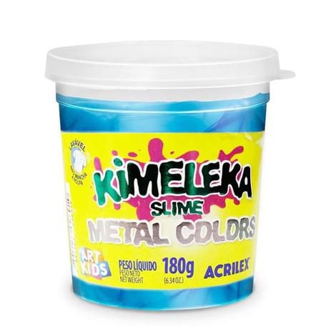 Kimeleka Slime Acrilex 180g Metal Colors