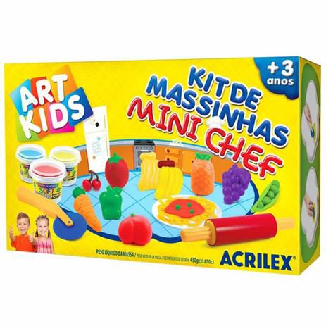 KIT DE MASSINHAS MINI CHEF ACRILEX
