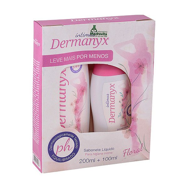 Kit Dermanix Intimus Leve Mais por Menos 200ml + 100ml Floral