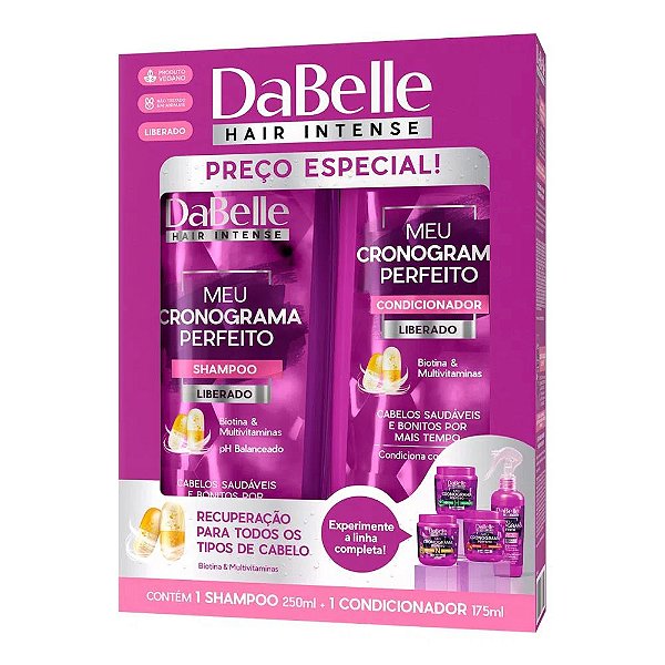 Kit Shampoo + Condicionador DaBelle Meu Cronograma Perfeito