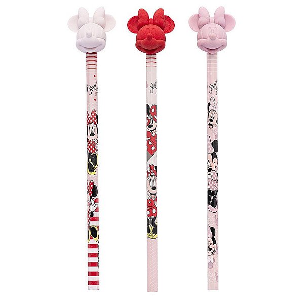 Lapis Preto Molin Topo Minnie Mouse Cores Sortidas