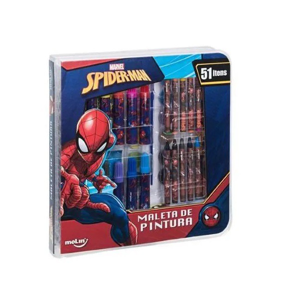 Brinquedo Maleta De Pintura Homem Aranha 72 Peças Molin em Promoção na  Americanas