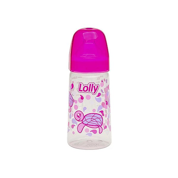 Mamadeira Lolly Big Oceano 330ml Rosa
