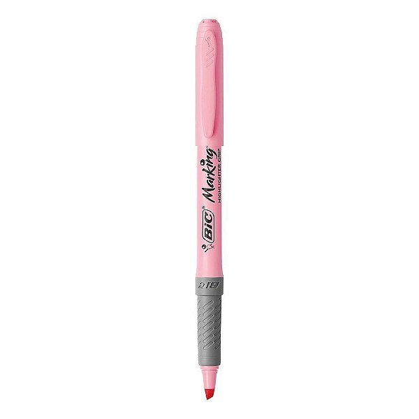 Marca Texto Bic Feltro Brite Liner Pastel Rosa