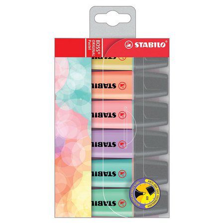 Marca Texto Stabilo Boss Pastel 6 Cores