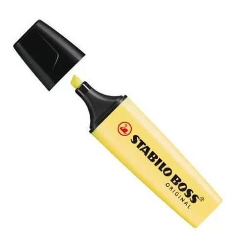 Marca Texto Stabilo Boss Pastel Amarelo