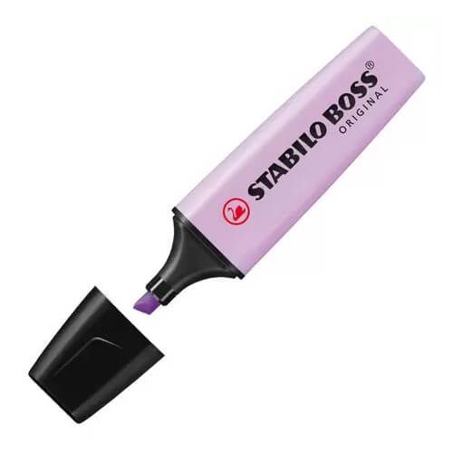 Marca Texto Stabilo Boss Pastel Lilás