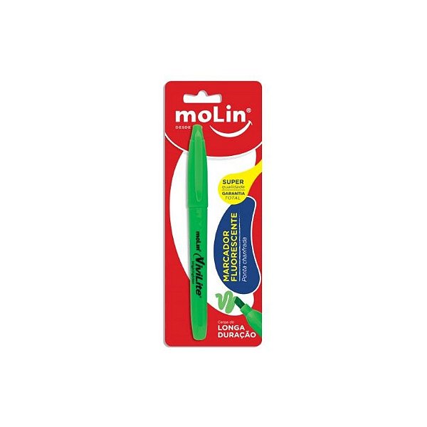 Marcador Fluorescente Molin Verde