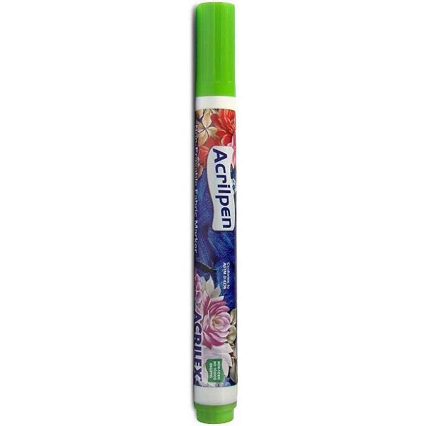 Marcador Para Tecido Acrilpen Acrilex Verde Folha