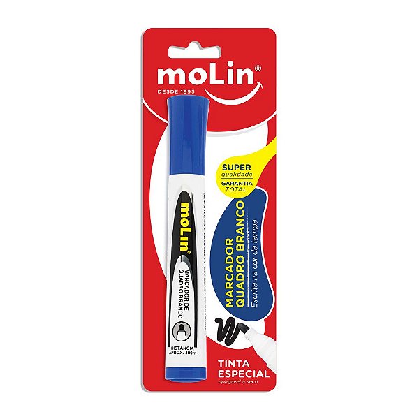 Marcador Quadro Branco Molin Azul