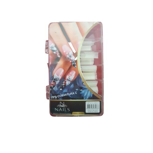 Nails Unhas Tips Curvatura C com 100 unidades