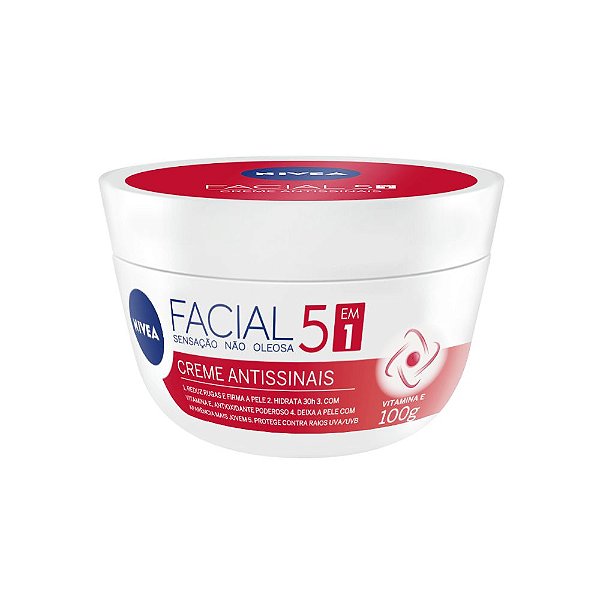 Nivea Creme Facial Antissinais 5 em 1 100g