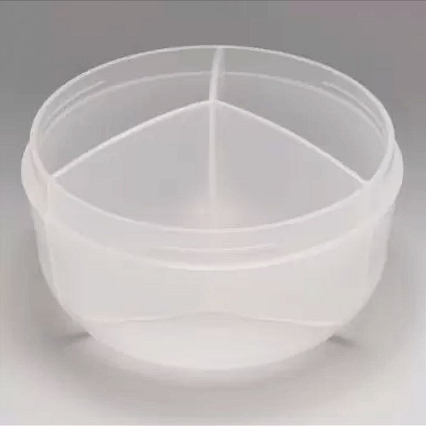 Pote para Leite em Pó Kuka 3 Divisórias - Rosa