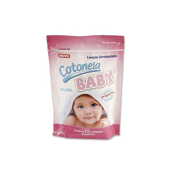 Refil Lenços Umedecidos Cotonela Baby 450 Unidades Rosa