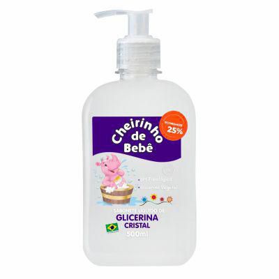 Sabonete Liquido Glicerinado Cheirinho de Bebe Cristal 500ml Kanitz