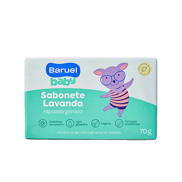 Sabonete Barra Baruel Lavanda 70g