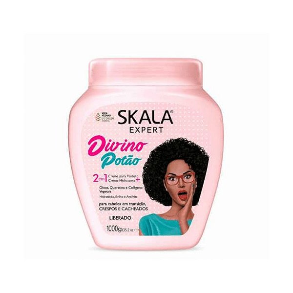 Skala Divino Potão 1kg 2 em 1 Creme de Pentear + Hidratação