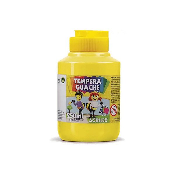 Tinta Guache Acrilex 250ml Amarelo Limao