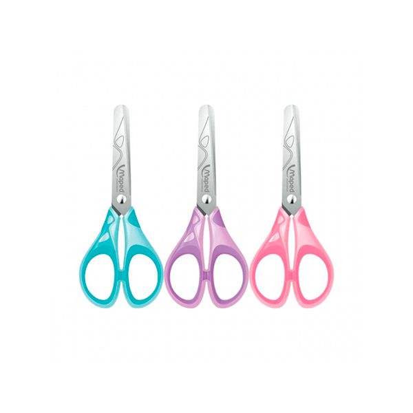 Tesoura Essentials Tons Pastel Maped Cores Sortidas