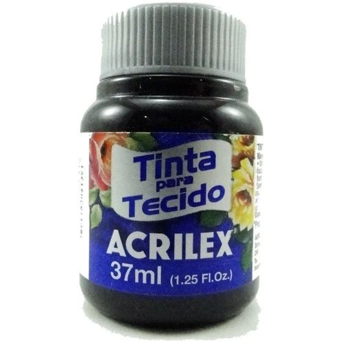 Tinta para Tecido Acrilex 37ml Preto