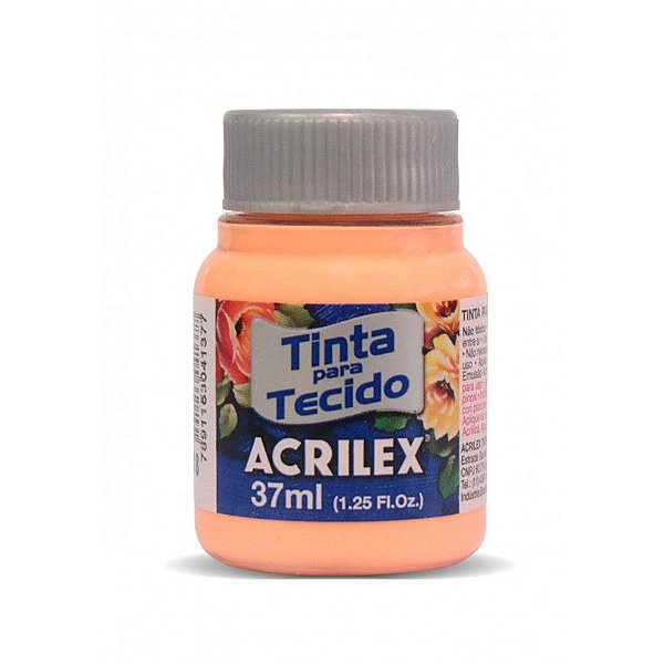 Tinta para Tecido Acrilex 37ml Salmão