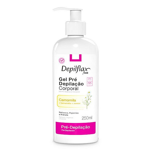 Gel Pré Depilação Corporal Depilflax - camomila 250ml