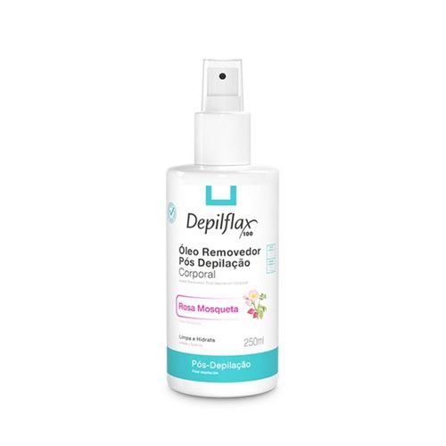 Óleo Removedor Pós Depilação Corporal Depilflax 250ml - rosa mosqueta