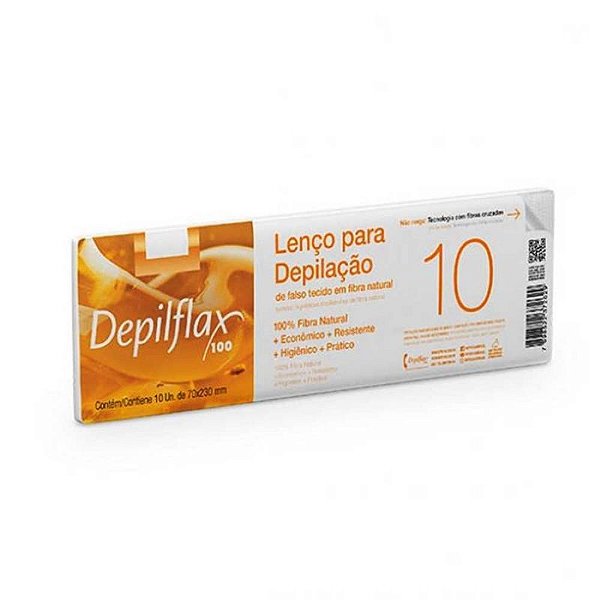 Lenço para Depilação Falso Tecido Depilflax 10 unidade